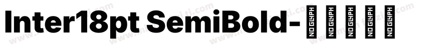 Inter18pt SemiBold字体转换